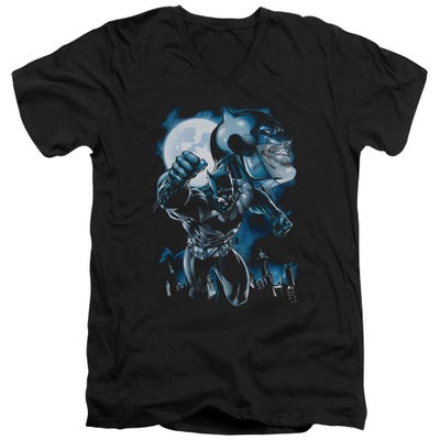 Batman Moonlight Bat V-Neck T-Shirt