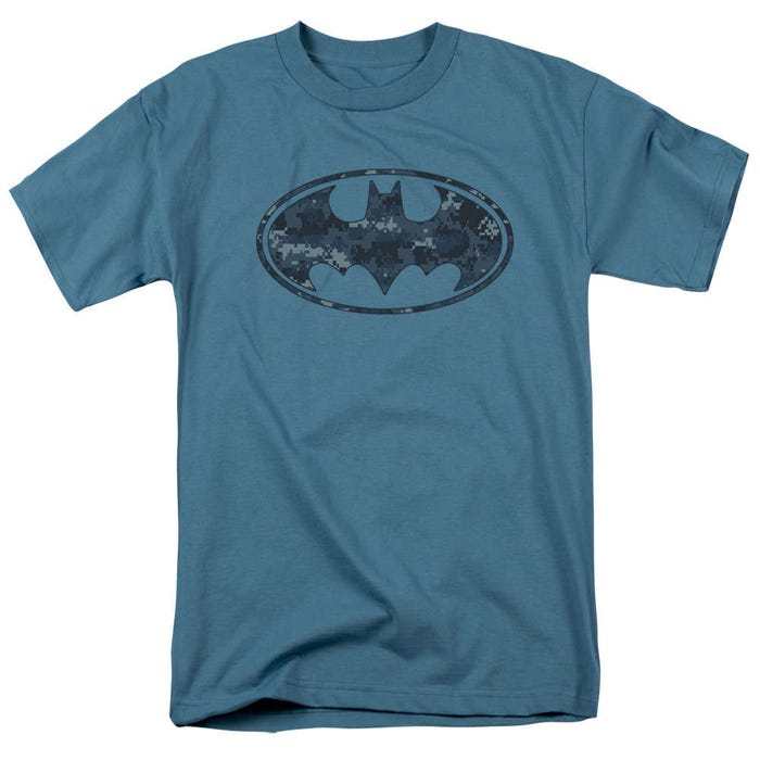 Batman Navy Camo Shield  T-Shirt