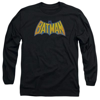 Batman Neon Distress Logo Long Sleeve Shirt