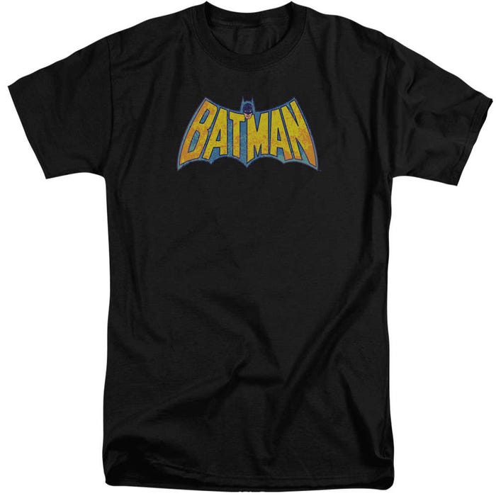 Batman Neon Distress Logo Tall T-Shirt