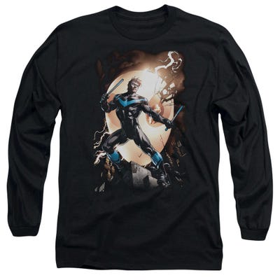 Batman Nightwing Against Owls Long Sleeve Shirt