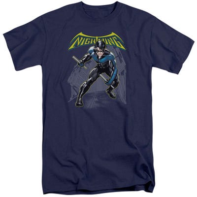 Batman Nightwing In Action Tall T-Shirt