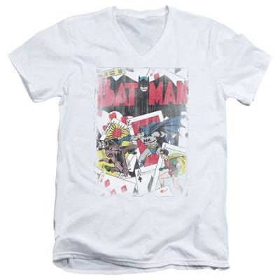 Batman Number 11 Distressed V-Neck T-Shirt