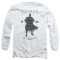 Batman Paisley Silhouette Long Sleeve Shirt