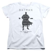 Batman Paisley Silhouette Womens T-Shirt