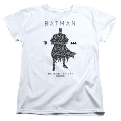 Batman Paisley Silhouette Womens T-Shirt