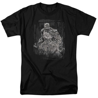 Batman Penciled Rain T-Shirt