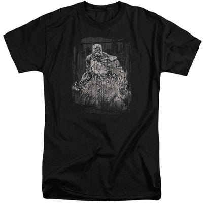 Batman Penciled Rain Tall T-Shirt