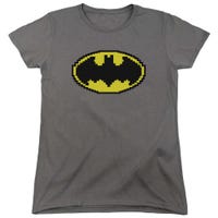 Batman Pixel Symbol Womens T-Shirt