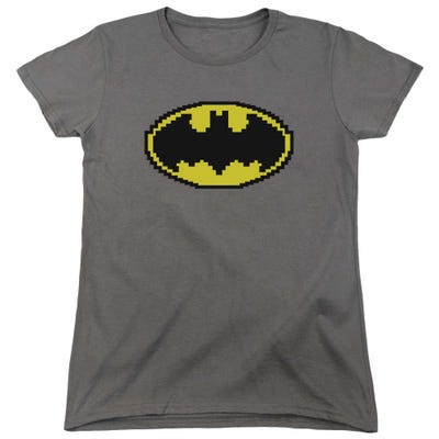 Batman Pixel Symbol Womens T-Shirt