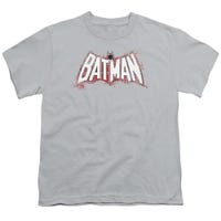 Batman Plaid Splat Logo Kids T-Shirt