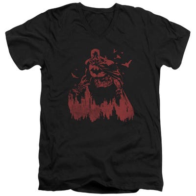 Batman Red Knight V-Neck T-Shirt