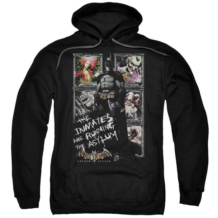 Batman Running The Asylum Hoodie