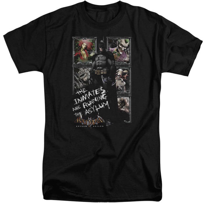 Batman Running The Asylum Tall T-Shirt