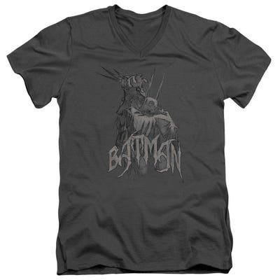 Batman Scary Right Hand V-Neck T-Shirt