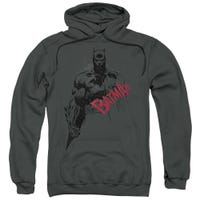 Batman Sketch Bat Red Logo Hoodie