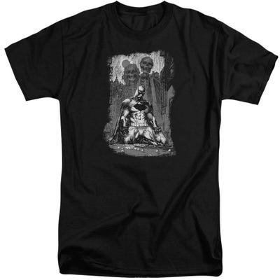 Batman Sketchy Shadows Tall T-Shirt