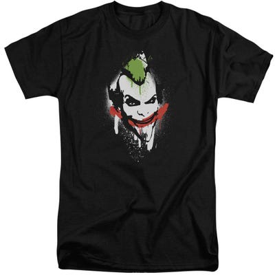Batman Spray Paint Smile Tall T-Shirt