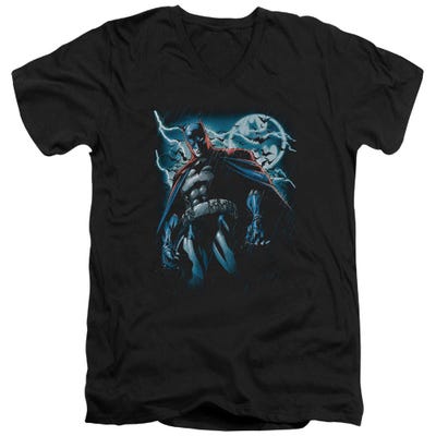 Batman Stormy Knight V-Neck T-Shirt