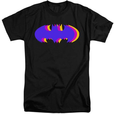 Batman Tri Colored Symbol Tall T-Shirt