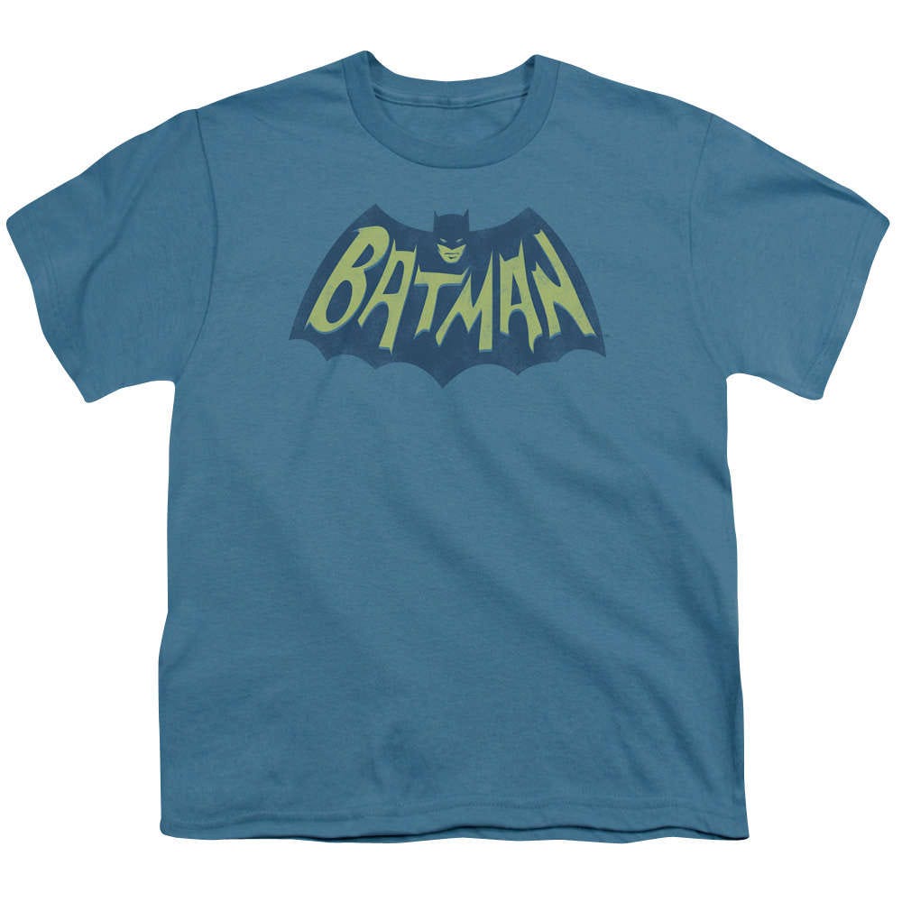 Batman Classic Logo Distressed Youth Long Sleeve T Shirt 