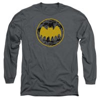 Batman Vintage Symbol Collage Long Sleeve Shirt