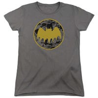 Batman Vintage Symbol Collage Womens T-Shirt