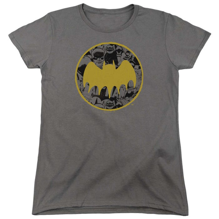 Batman Vintage Symbol Collage Womens T-Shirt