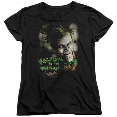 Batman Welcome To The Madhouse Womens T-Shirt
