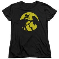 Batman Yellow Spotlight Womens T-Shirt