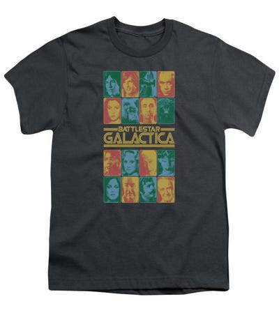 Battlestar Galactica 35th Anniversary Cast Kids T-Shirt