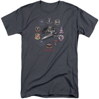 Battlestar Galactica Badges Tall T-Shirt