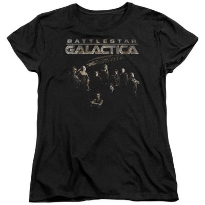 Battlestar Galactica Battle Cast Womens T-Shirt