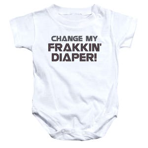 Battlestar Galactica Frakkin Diaper Baby Bodysuit