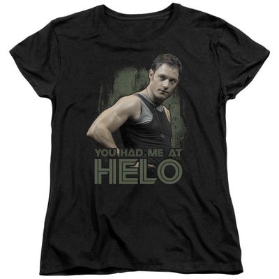 Battlestar Galactica Had Me at Helo Womens T-Shirt