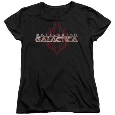 Battlestar Galactica Logo With Phoenix Womens T-Shirt