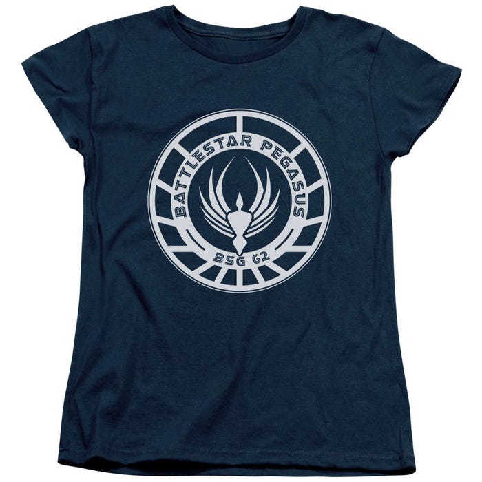 Battlestar Galactica Pegasus badge Womens T-Shirt