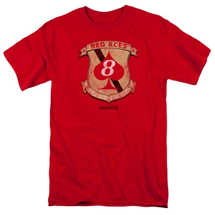 Battlestar Galactica Red Aces Badge T-Shirt