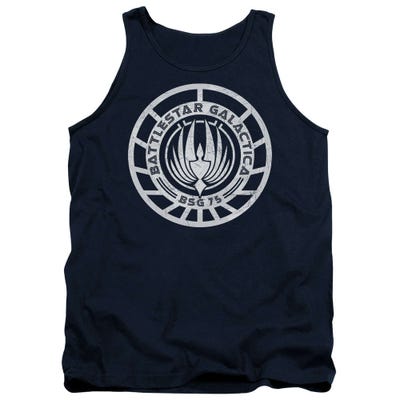 Battlestar Galactica Scratched BSG Logo Tank Top
