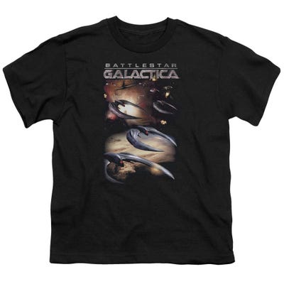Battlestar Galactica When Cyclons Attack Kids T-Shirt