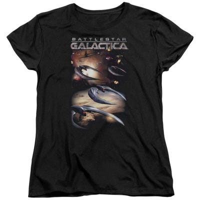 Battlestar Galactica When Cyclons Attack Womens T-Shirt