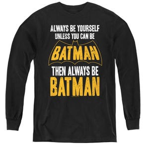 Be Batman Kids Long Sleeve Shirt