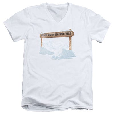 Beford Falls It's A Wonderful Life V-Neck T-Shirt