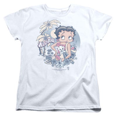 Betty Boop Aloha Hawaii Womens T-Shirt