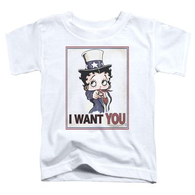 Betty Boop Auntie I Want You USA Toddler T-Shirt