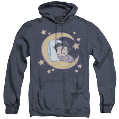 Betty Boop Baby Sleepy Time Adult Heather Hoodie