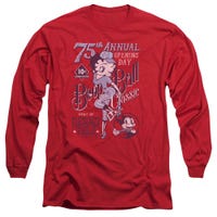 Betty Boop Baseball Cover Retro Design Long Sleeve Shirt