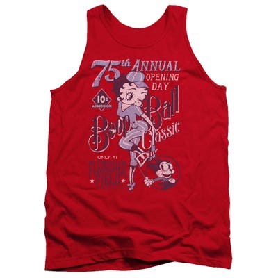 Betty Boop Baseball Cover Retro Design Tank Top