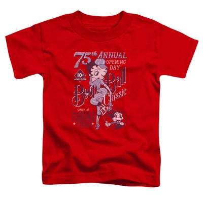 Betty Boop Baseball Cover Retro Design Toddler T-Shirt