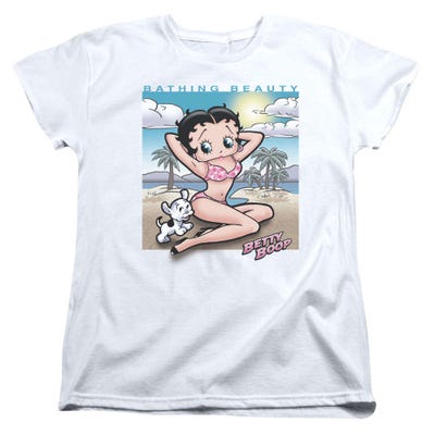 Betty Boop Bathing Beauty Sunny Boop Womens T-Shirt